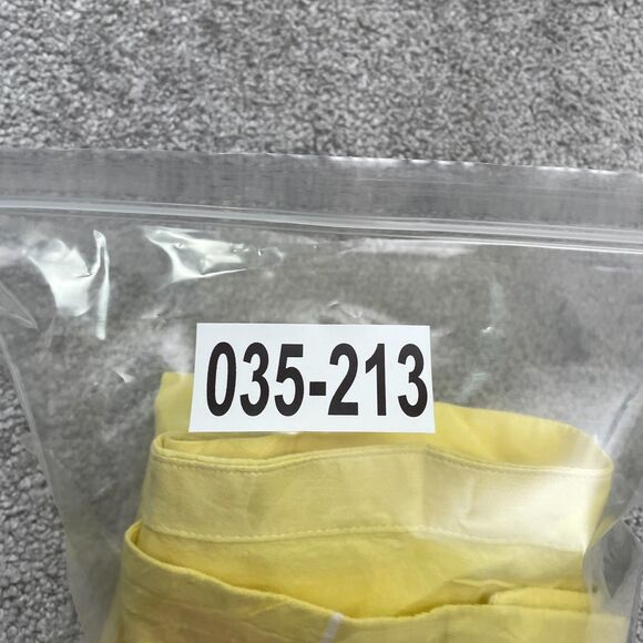 RVCA Kevin Spanky Long Button Down Shirt Mens Small Yellow Striped Short Sleeve - Picture 13 of 13